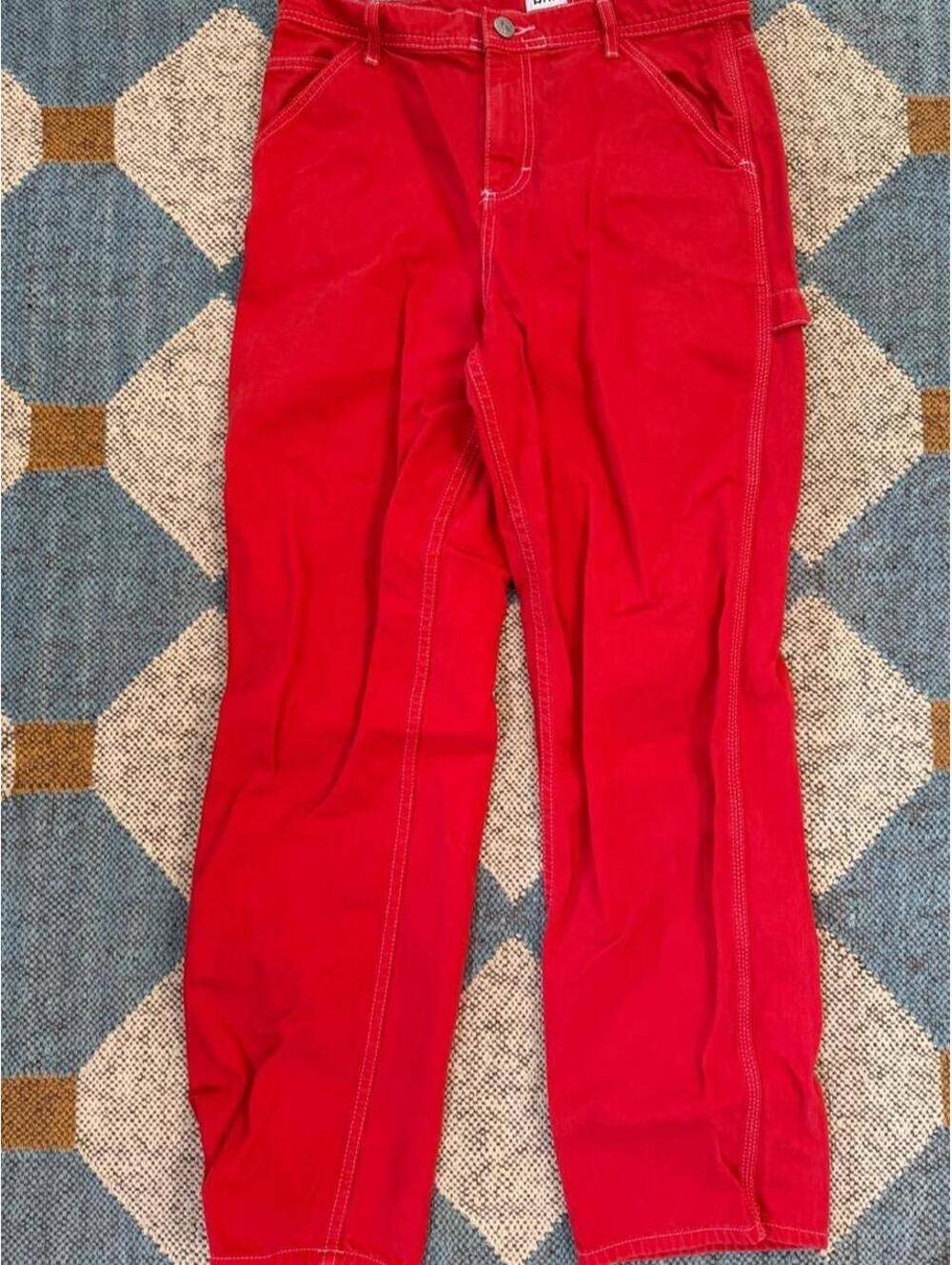Urban Outfitters BDG red cargo jeans pants size 28 #cargo #urban